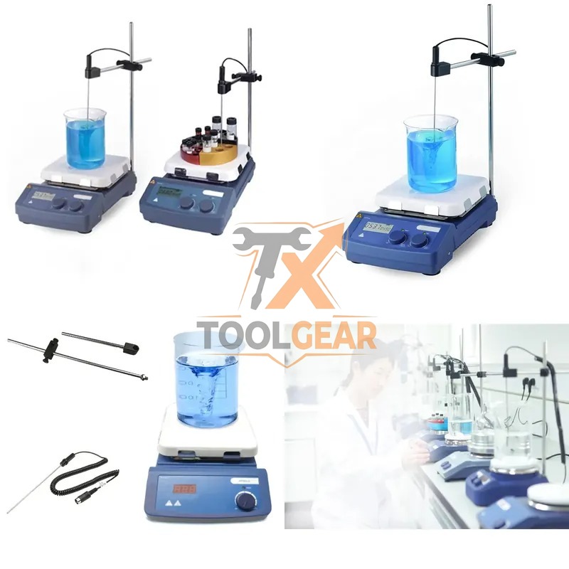 Lab Magnetic Stirrer Hot Plate - 2026 Hotsale* WEIAI MS7-H550-Pro LCD Digitale