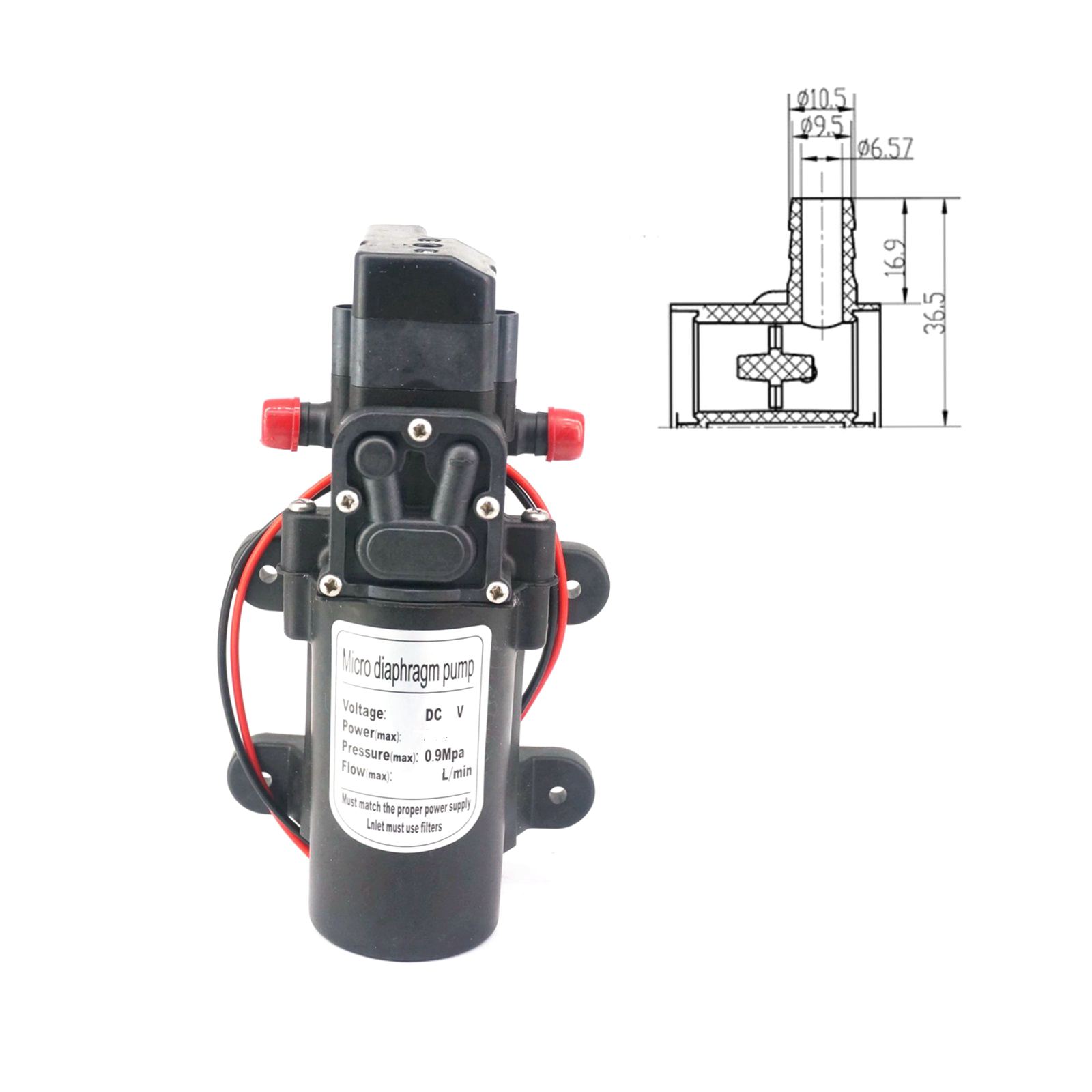 12 V/24VDC 15 W/30 W/60 W/80 W - Mini Peristaltic Pump 12V recensie en prijs