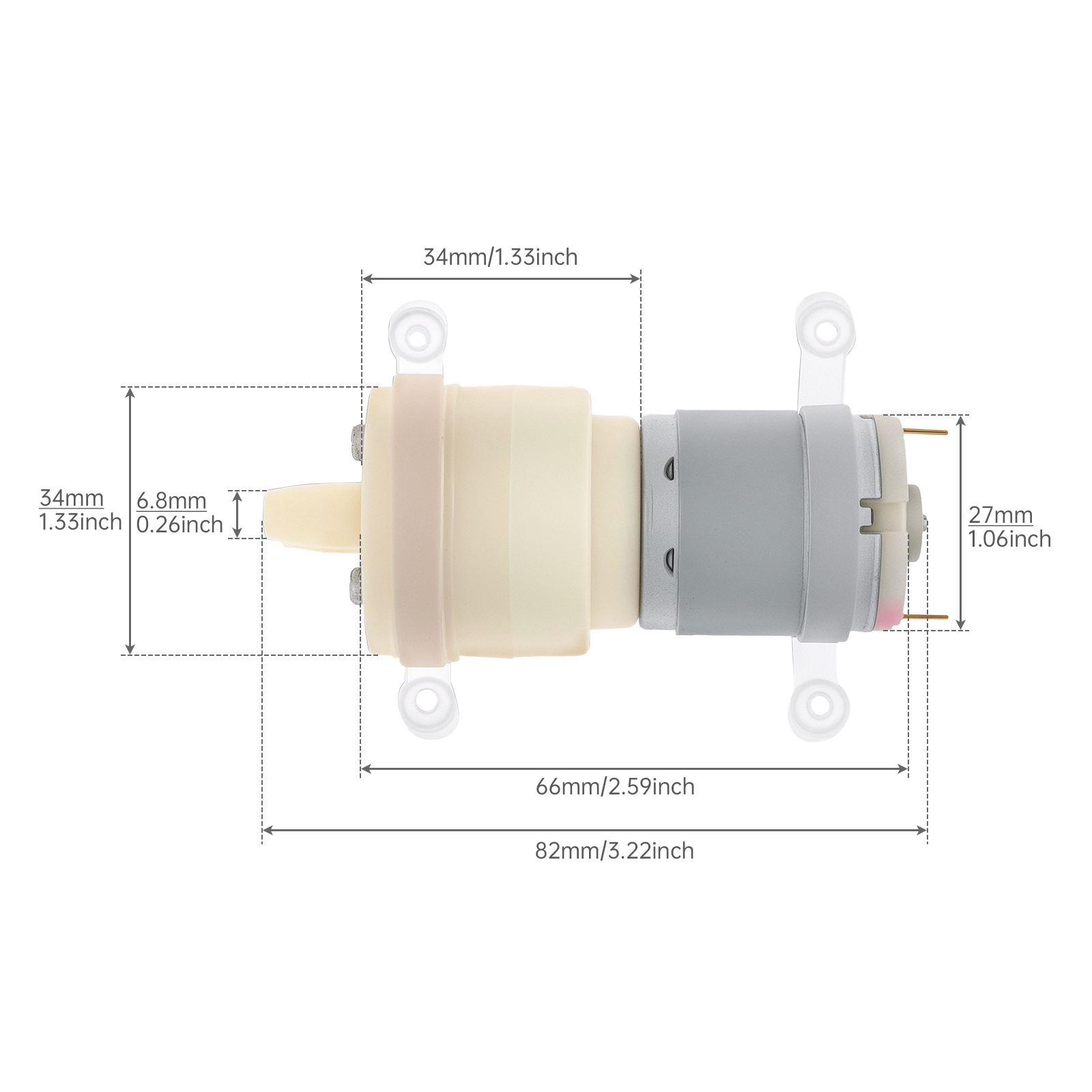 R365 Micro Waterpomp Motor DC  - Mini Peristaltic Pump 12V recensie en prijs