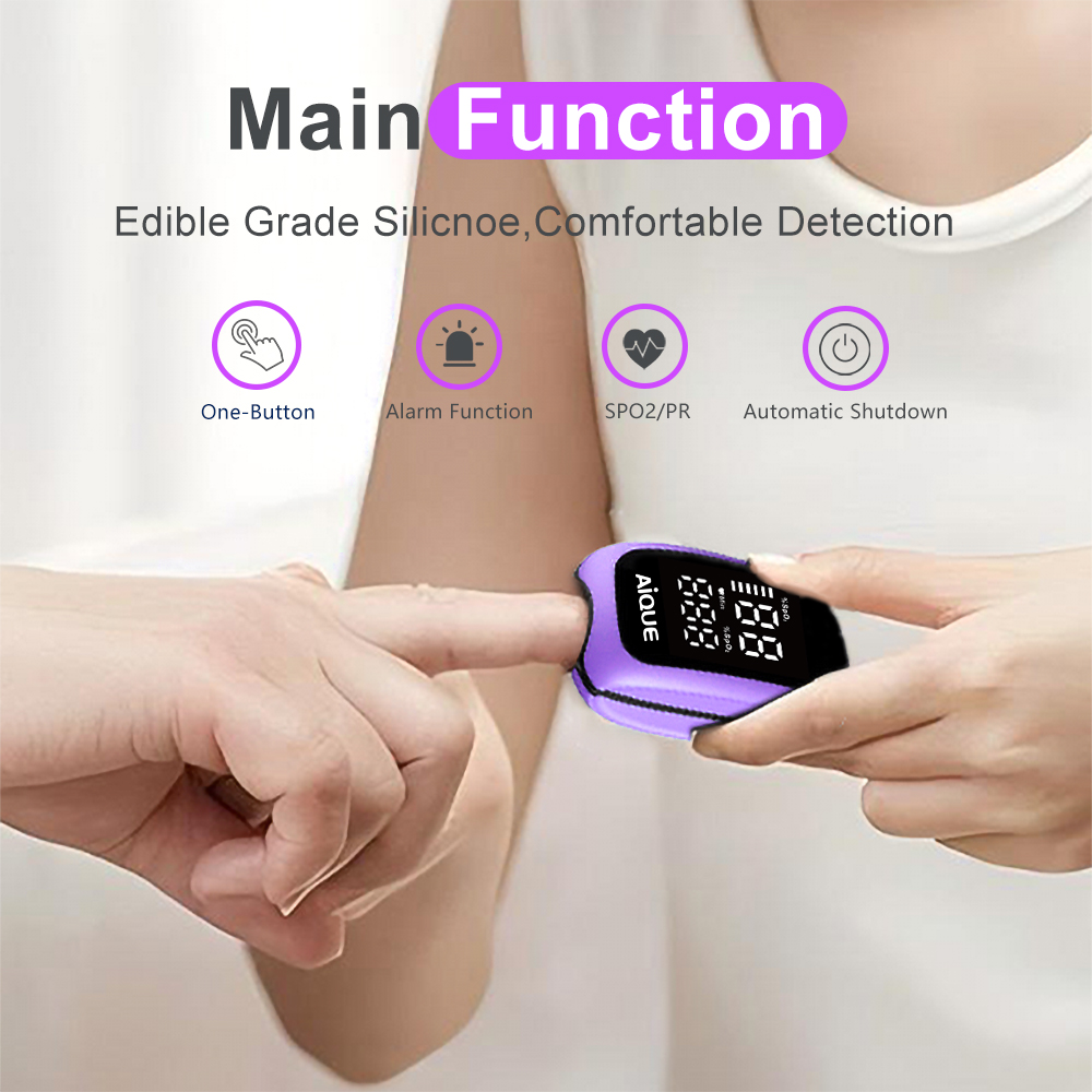 AiQUE Paarse Oplaadbare Oximet - Pulse Oximeter Fingertip Rechargeable recensie en prijs