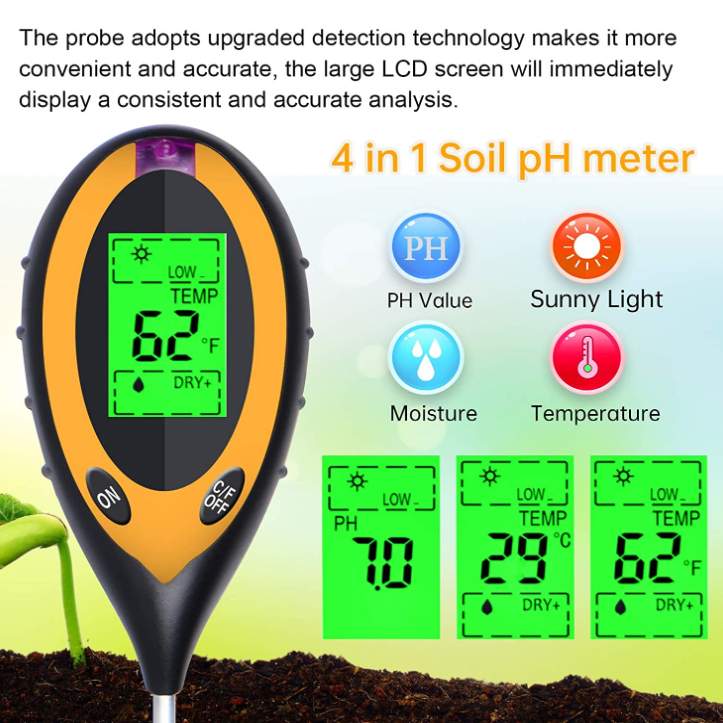 4-in-1 PH Licht Temperatuur Vo - Ph Meter Digital Water Tester recensie en prijs